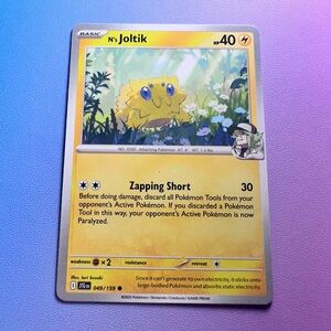 n’s joltik - 049/159 (common) — pokemon: journey together